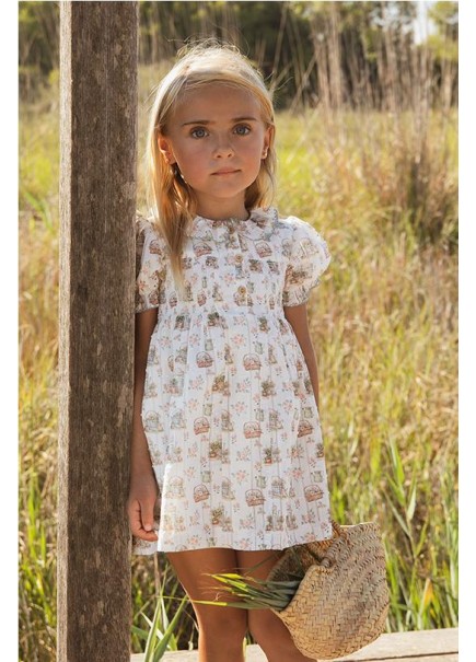 VESTIDO ESTAMPADO CÉSAR BLANCO