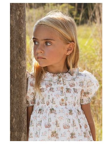 VESTIDO ESTAMPADO CÉSAR BLANCO